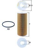 MAHLE FILTROS OX143D - ELEMENTOS FILTRANTES DE ACEITE