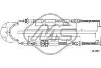 METALCAUCHO 81794 - CABLE FRENO ESCORT 1,4-1,6-1,8 INC.