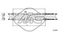 METALCAUCHO 81796 - CABLE FRENO FIESTA ALL