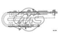 METALCAUCHO 81928 - CABLE EMBRAGUE ACCORD ALL