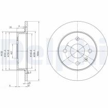 DELPHI BG3403 - DISCO DE FRENO
