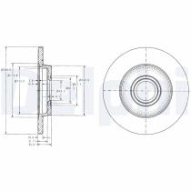 DELPHI BG3416 - DISCO DE FRENO