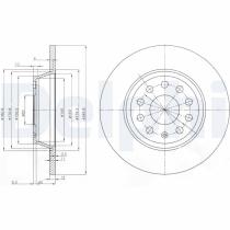 DELPHI BG3954 - DISCO DE FRENO