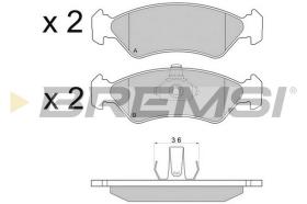 BREMS BP2671 - PASTIGLIE FRENO - BRAKE PADS