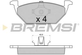 BREMS BP2712 - PASTIGLIE FRENO - BRAKE PADS