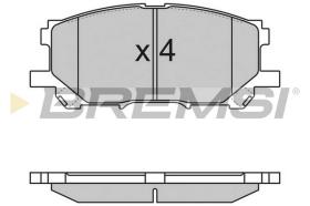 BREMS BP3168 - PASTIGLIE FRENO - BRAKE PADS
