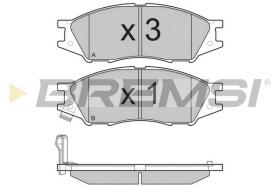 BREMS BP3208 - PASTIGLIE FRENO - BRAKE PADS