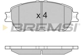 BREMS BP3209 - PASTIGLIE FRENO - BRAKE PADS