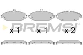 BREMS BP3641 - PASTIGLIE FRENO - BRAKE PADS