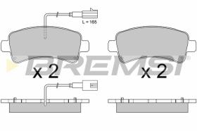 BREMS BP3681 - PASTIGLIE FRENO - BRAKE PADS