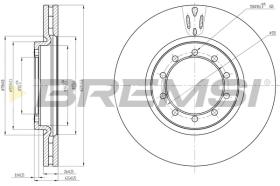 BREMS CD5182V - DISCHI FRENO - BRAKE DISCS