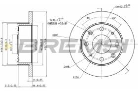 BREMS CD6106S - DISCHI FRENO - BRAKE DISCS