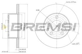 BREMS CD6136S - DISCHI FRENO - BRAKE DISCS