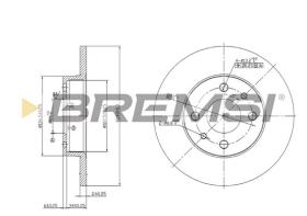 BREMS CD6140S - DISCHI FRENO - BRAKE DISCS