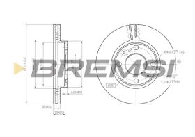 BREMS CD6158V - DISCHI FRENO - BRAKE DISCS
