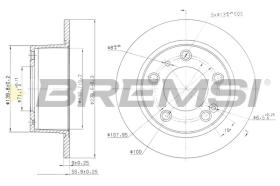 BREMS CD6247S - DISCHI FRENO - BRAKE DISCS
