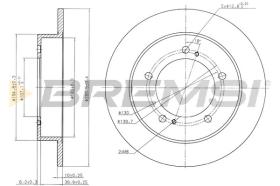 BREMS CD6351S - DISCHI FRENO - BRAKE DISCS