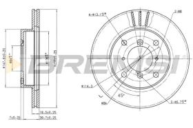 BREMS CD6400V - DISCHI FRENO - BRAKE DISCS