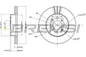 BREMS CD6448V - DISCHI FRENO - BRAKE DISCS