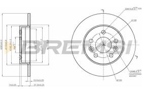 BREMS CD6566S - DISCHI FRENO - BRAKE DISCS