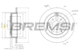 BREMS CD6739S - DISCHI FRENO - BRAKE DISCS