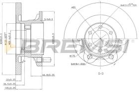 BREMS CD6852S - DISCHI FRENO - BRAKE DISCS