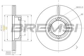 BREMS CD6941V - DISCHI FRENO - BRAKE DISCS
