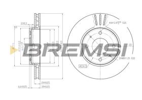 BREMS CD7068V - DISCHI FRENO - BRAKE DISCS