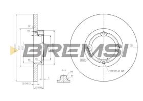 BREMS CD7076S - DISCHI FRENO - BRAKE DISCS