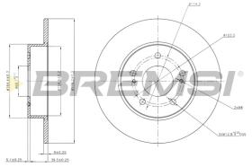 BREMS CD7110S - DISCHI FRENO - BRAKE DISCS