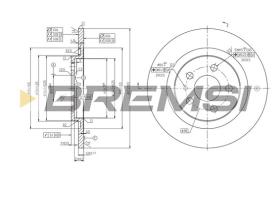 BREMS CD7181S - DISCHI FRENO - BRAKE DISCS