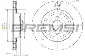 BREMS CD7200V - DISCHI FRENO - BRAKE DISCS