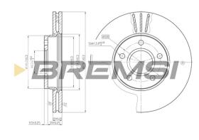 BREMS CD7222V - DISCHI FRENO - BRAKE DISCS