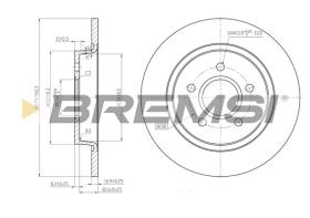 BREMS CD7227S - DISCHI FRENO - BRAKE DISCS
