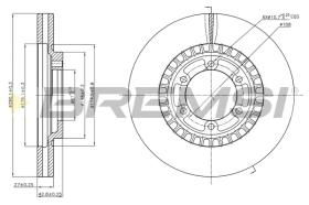BREMS CD7269V - DISCHI FRENO - BRAKE DISCS