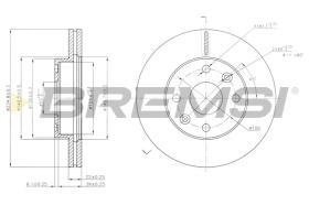 BREMS CD7391V - DISCHI FRENO - BRAKE DISCS