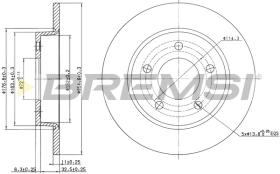 BREMS CD7420S - DISCHI FRENO - BRAKE DISCS