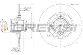 BREMS CD7517S - DISCHI FRENO - BRAKE DISCS