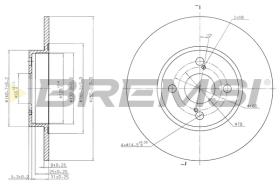 BREMS CD7576S - DISCHI FRENO - BRAKE DISCS