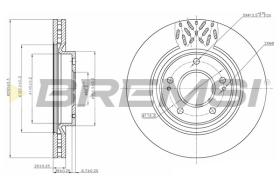 BREMS CD7659V - DISCHI FRENO - BRAKE DISCS