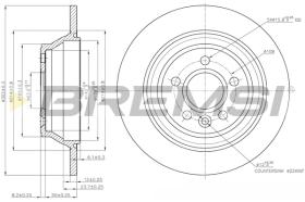 BREMS CD7719S - DISCHI FRENO - BRAKE DISCS