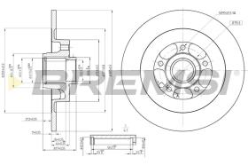 BREMS CD7725S - DISCHI FRENO - BRAKE DISCS