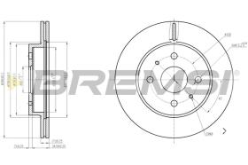 BREMS CD7774V - DISCHI FRENO - BRAKE DISCS