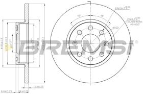 BREMS CD7784S - DISCHI FRENO - BRAKE DISCS