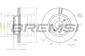 BREMS CD7792V - DISCHI FRENO - BRAKE DISCS