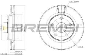 BREMS CD7859V - DISCHI FRENO - BRAKE DISCS