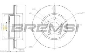 BREMS CD7886V - DISCHI FRENO - BRAKE DISCS