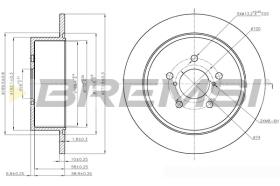 BREMS CD7903S - DISCHI FRENO - BRAKE DISCS