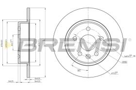 BREMS CD8426S - DISCHI FRENO - BRAKE DISCS
