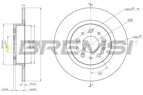 BREMS CD8435S - DISCHI FRENO - BRAKE DISCS